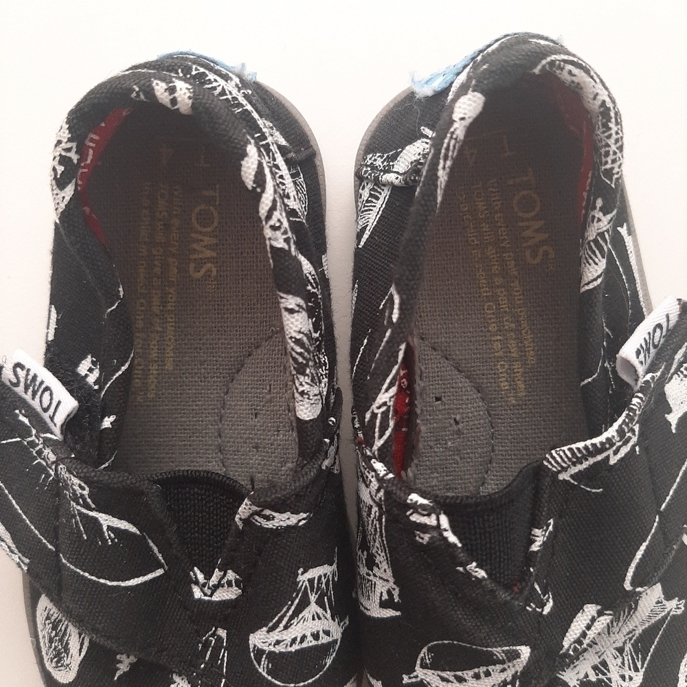 Toms Baby Alpargata Slip on Shoes size T4 - Picture 4 of 12
